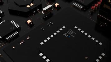 components of computing power on a chip . the concept of next-generation computer technology photo
