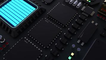 components of computing power on a chip . the concept of next-generation computer technology photo