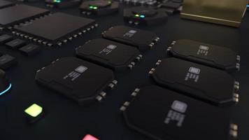 components of computing power on a chip . the concept of next-generation computer technology photo