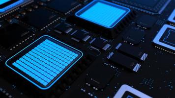components of computing power on a chip . the concept of next-generation computer technology photo