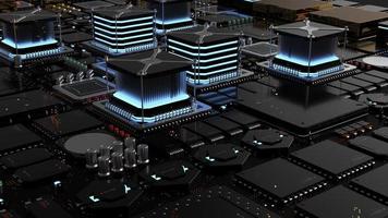 components of computing power on a chip . the concept of next-generation computer technology photo