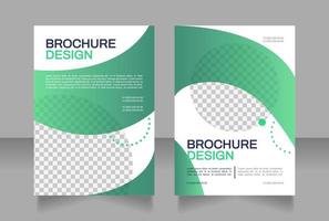 Company culture and values blank brochure design. Template set with copy space for text. Premade corporate reports collection. Editable 2 paper pages vector