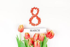 8 March International Women's Day greeting card photo