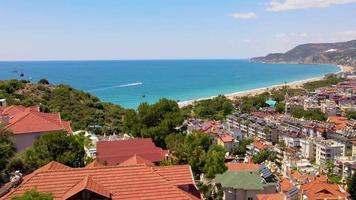 alanya 2022 Antalya aerial city with Castle and sea video