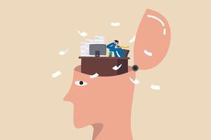 Work anxiety, stress or burnout, exhausted job or overload tired, job fatigue from overworked, depression and mental health concept, overwhelmed frustrated businessman working hard on his busy head. vector