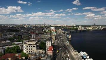 vista aérea da cidade de kiev, ucrânia 2021 video