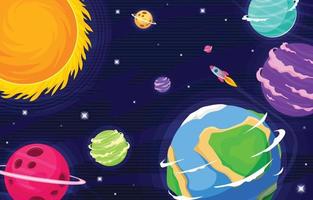 World Space Day Background vector