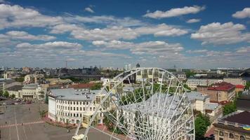 vista aérea de la ciudad de kiev, ucrania 2021 video