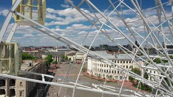 vista aérea de la ciudad de kiev, ucrania 2021 video