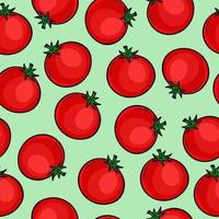 Ilustración de vector de patrones sin fisuras de fondo de textura de tomate