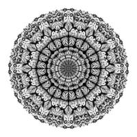 mandala de flores. elementos decorativos vintage. patrón oriental, ilustración vectorial. vector