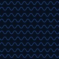 Dark blue wavy lines texture background seamless pattern vector illustration