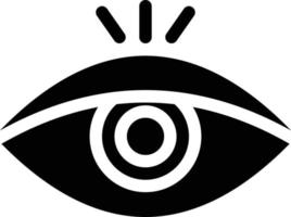 ilustración de vector de ojo en un fondo. símbolos de calidad premium. iconos vectoriales para concepto y diseño gráfico.