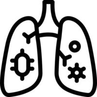 lungs infection vector illustration on a background.Premium quality symbols.vector icons for concept and graphic design.