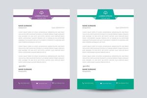 Corporate Modern Letterhead Design Template vector