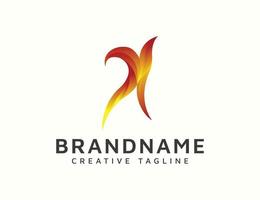 Abstract gradient logo design vector