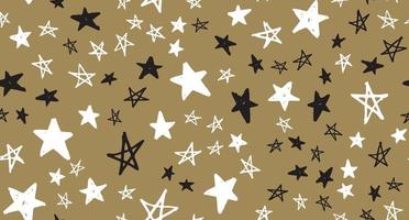 Big Stars set. Hand drawn doodle illustrations vector