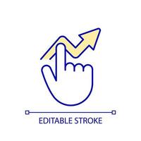 Performance management RGB color icon. Improving employee productivity. Optimizing team dynamics. Isolated vector illustration. Simple filled line drawing. Editable stroke.