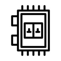 Fuse Box Icon Design vector