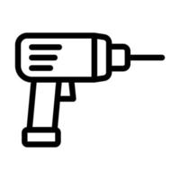 Hammer Drill Icon Design vector