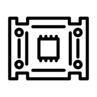 diseño de icono de placa pcb vector