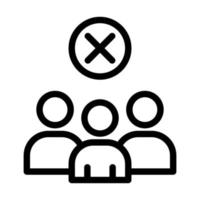 Avoid Crowds Icon Design vector