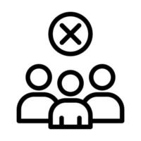 Avoid Crowds Icon Design vector