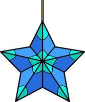 Christmas Star Ornament Cartoon Colored Clipart