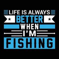 Fishing T-Shirt Design vector