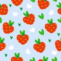 Vector seamless cute pattern with carrots and hearts.