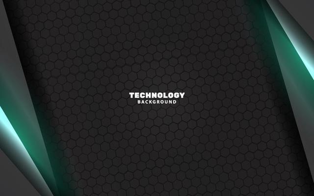 Abstract modern technology black and blue color background