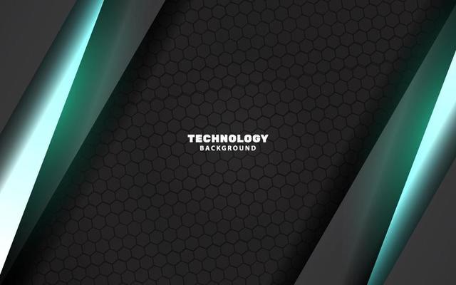 Abstract modern technology black and blue color background