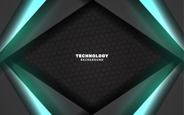 Abstract modern technology black and blue color background