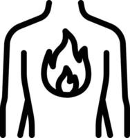 body burn vector illustration on a background.Premium quality symbols.vector icons for concept and graphic design.