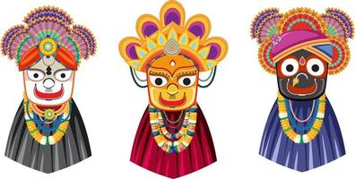 Ratha Yatra Hindu festival of India vector