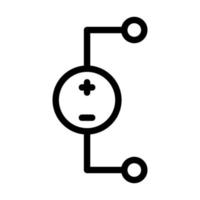 DC Voltage Source Icon Design vector