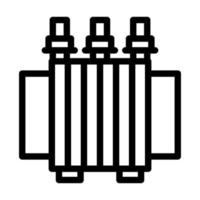 Power Transformer Icon Design vector