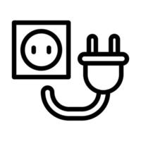 Wall Plug Icon Design vector