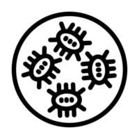 Virus Icon Design vector