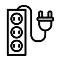 Extension Cord Icon Design vector