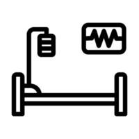 Intensive Care Unit Icon Design vector