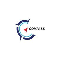 compass icon symbol logo template. outdoor adventure compass logo vector