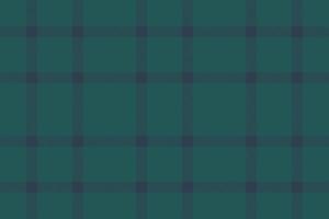 Plaid background, check seamless pattern in green. Vector fabric texture for textile print, wrapping paper, gift card or wallpaper.