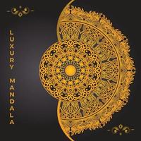 Luxury ornamental mandala design background template vector