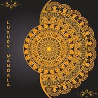 Luxury ornamental mandala design background template vector