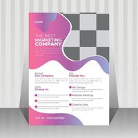 corporate business flyer design template vector