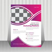 corporate business flyer design template vector