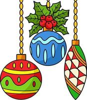 Christmas Ornament Cartoon Colored Clipart vector