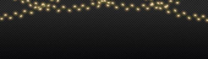 Light effect. Vector illustration. Christmas lights isolated. Christmas glowing garland. For the new year and christmas.