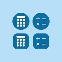 set calculator icon vector illustration